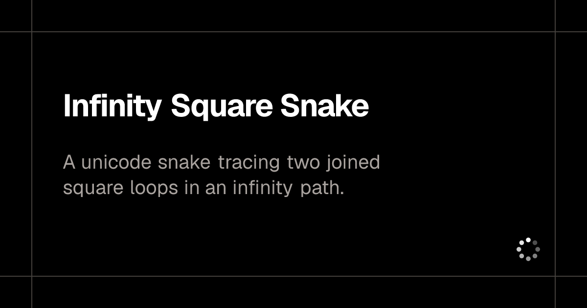 infinity-square-snake