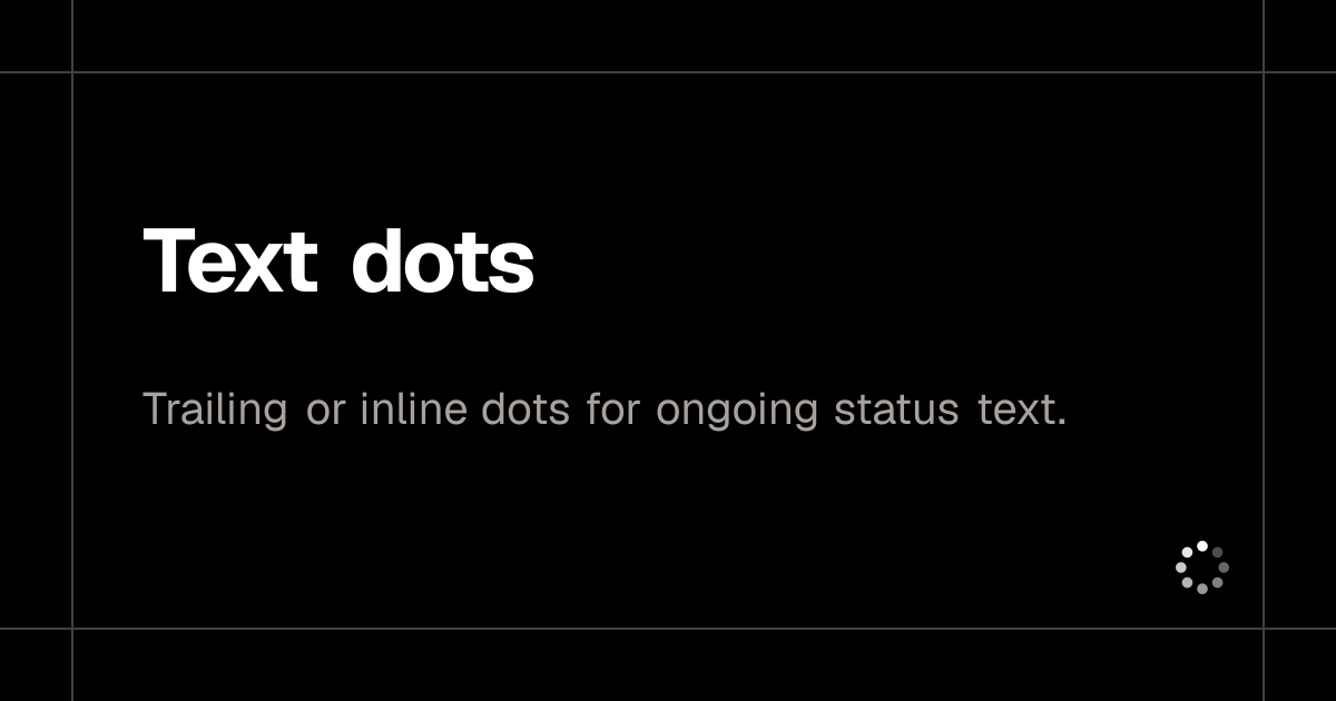 Loading Computer Dots Text dots - Loading UI